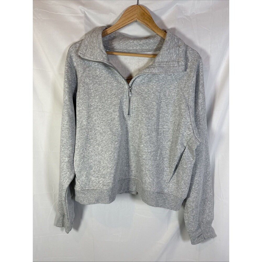 All in Motion Womens Active Size Large Comfortable Sweater Zipper Color Heather